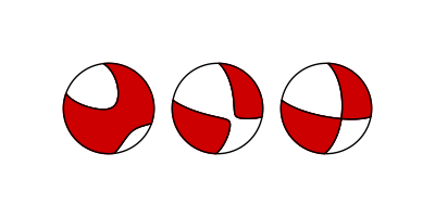 Beachballs (focal mechanisms) options created from moment tensor